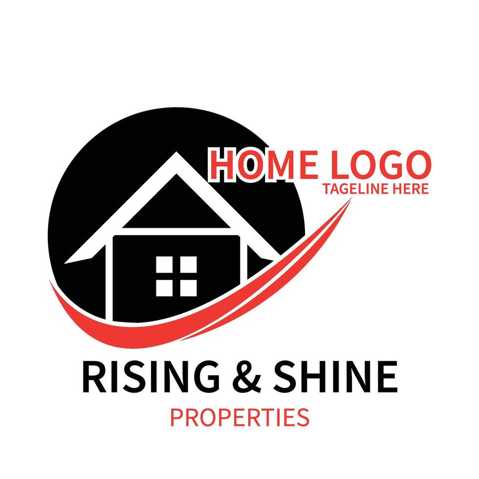 modello di progettazione di logo immobiliare vettore