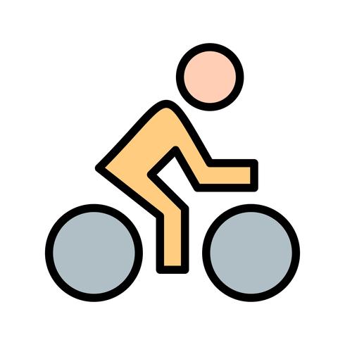 Illustrazione di vettore dell&#39;icona del ciclista