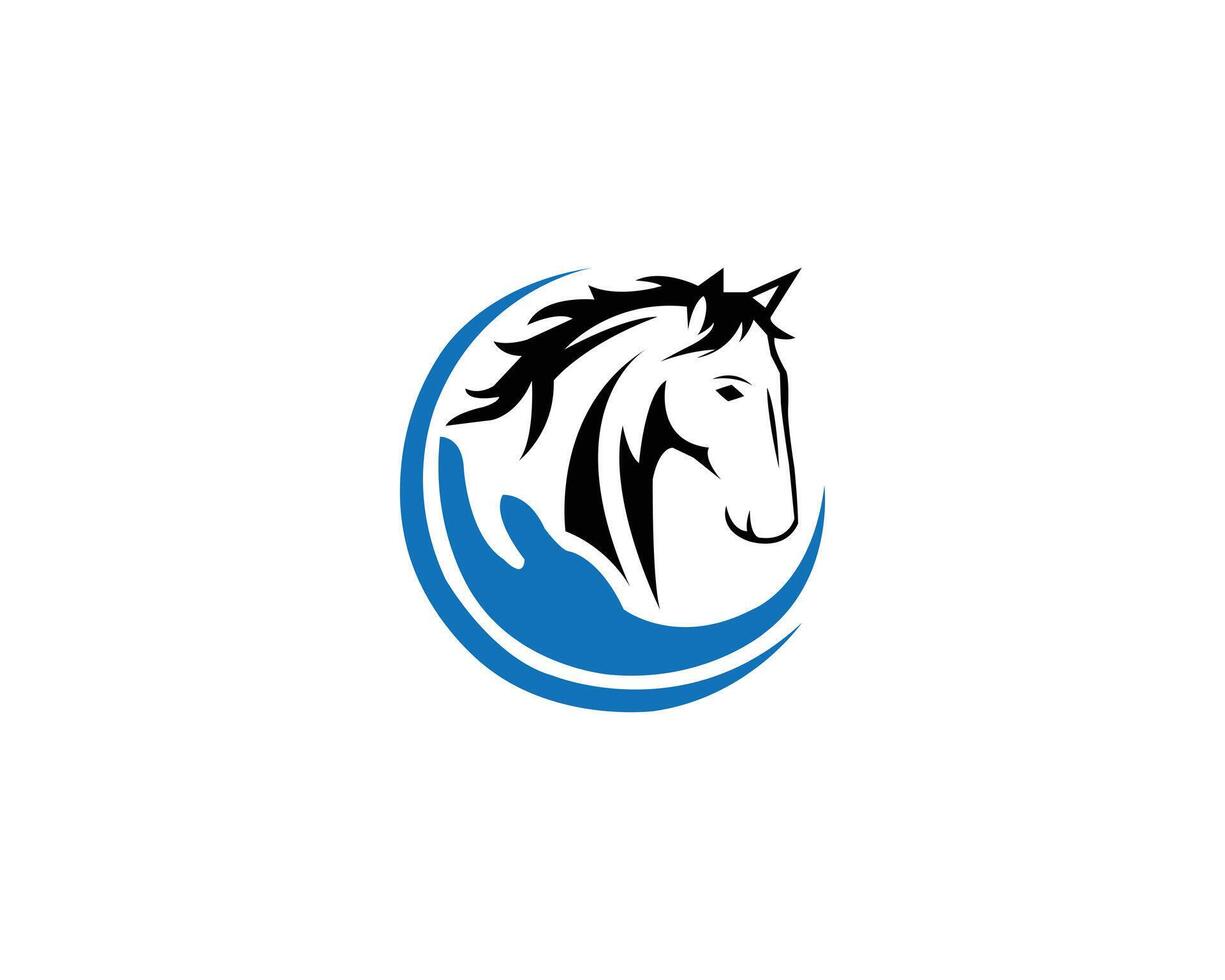 cavallo cate vettore logo design modello.