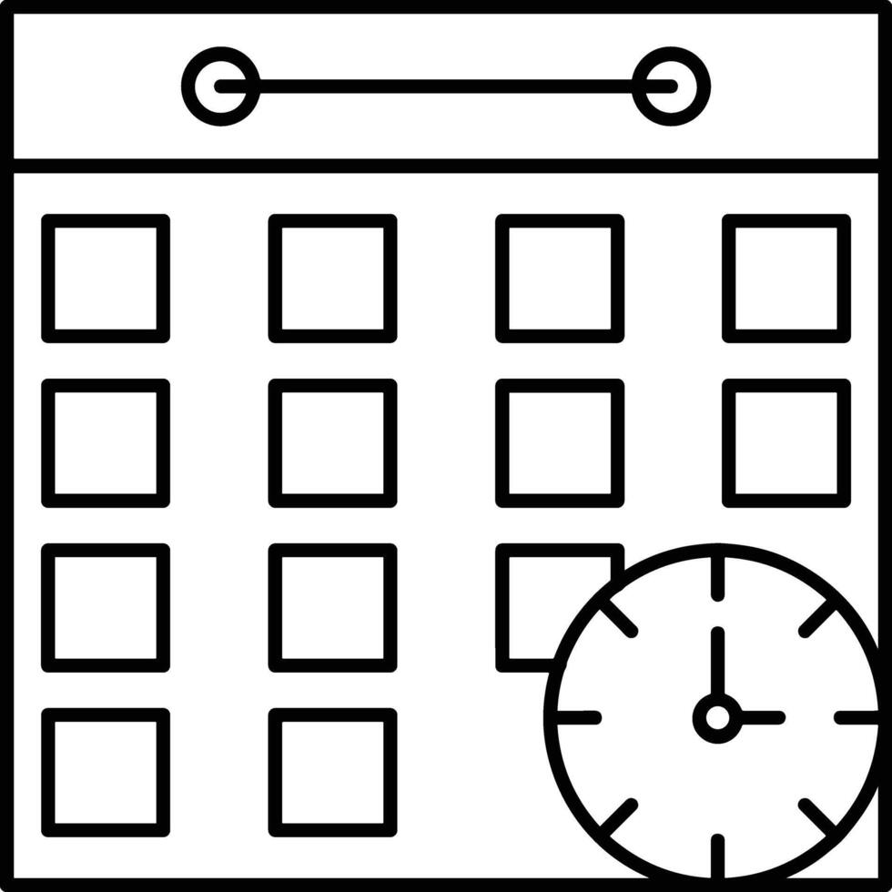 calendario programma icona simbolo vettore Immagine. illustrazione di il moderno appuntamento promemoria ordine del giorno simbolo grafico design Immagine