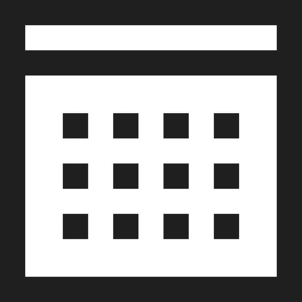 calendario programma icona simbolo vettore Immagine. illustrazione di il moderno appuntamento promemoria ordine del giorno simbolo grafico design Immagine