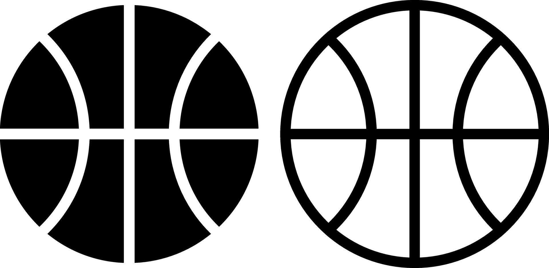 pallacanestro icona, cartello, o simbolo nel glifo e linea stile isolato su trasparente sfondo. vettore illustrazione