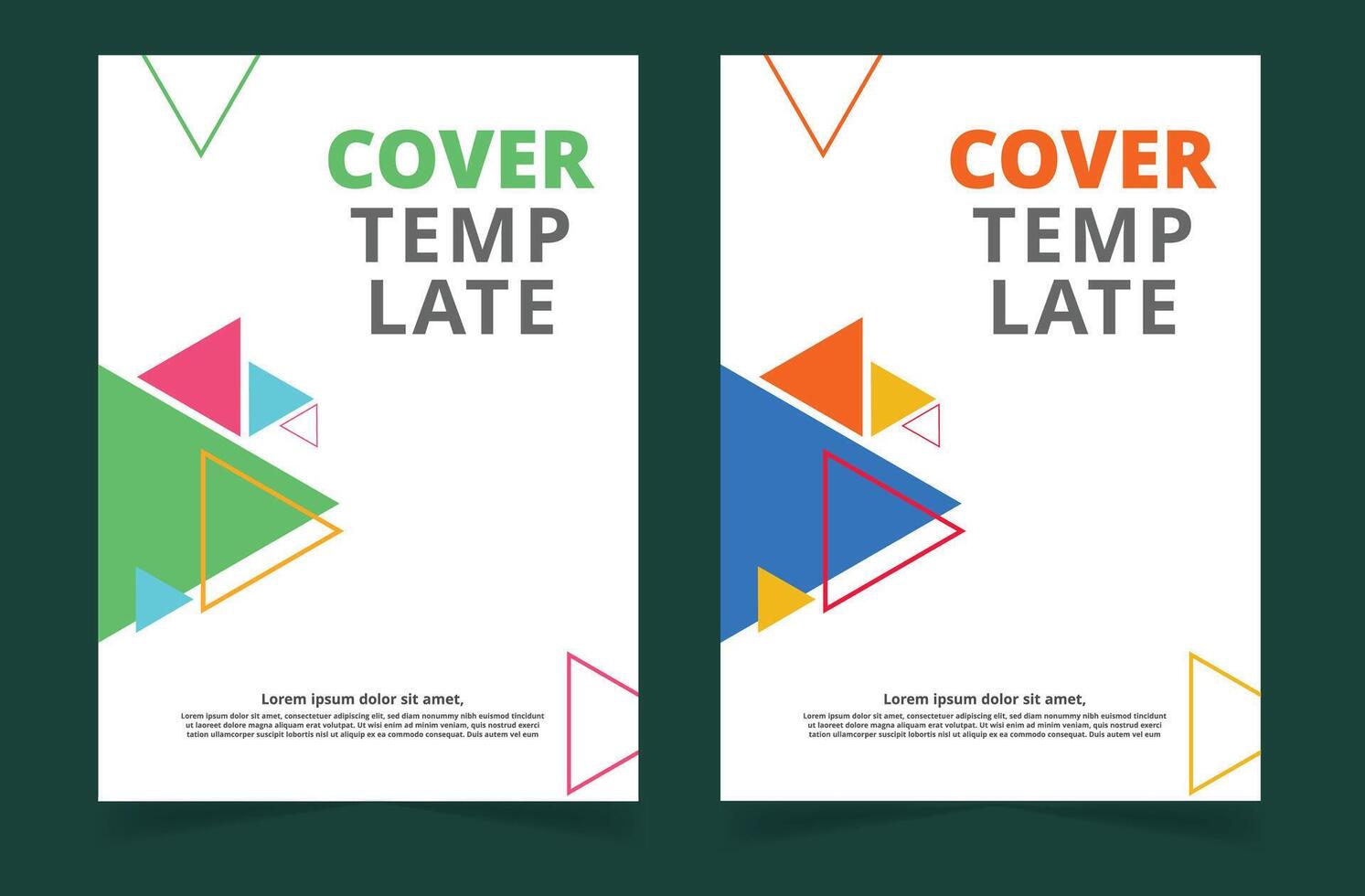 copertina design per annuale rapporto e attività commerciale Catalogare, rivista, volantino, opuscolo o opuscolo vettore