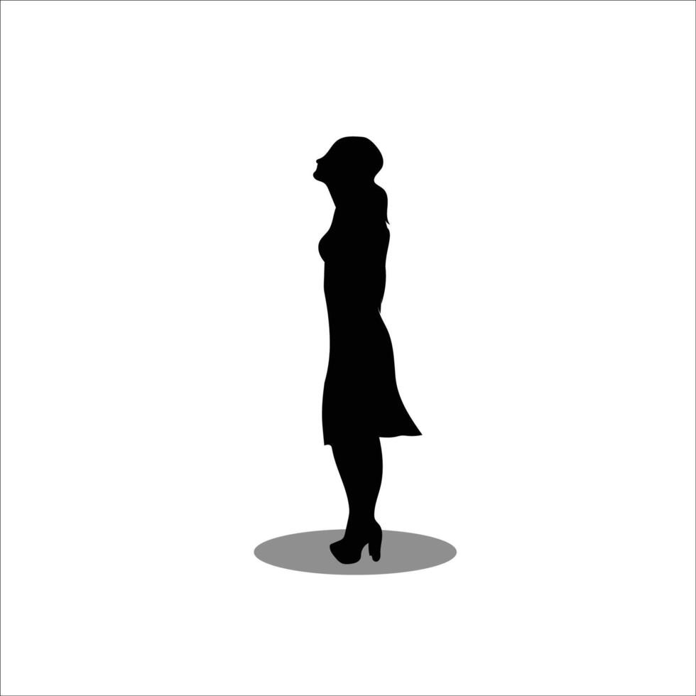 donne silhouette vettore