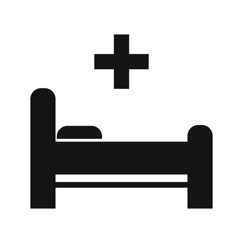Icona del letto vettoriale