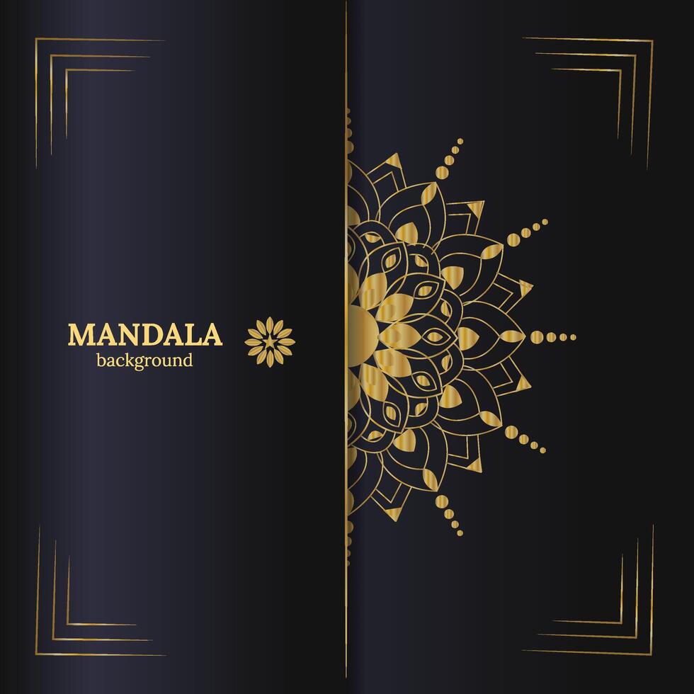 design di mandala di lusso vettore