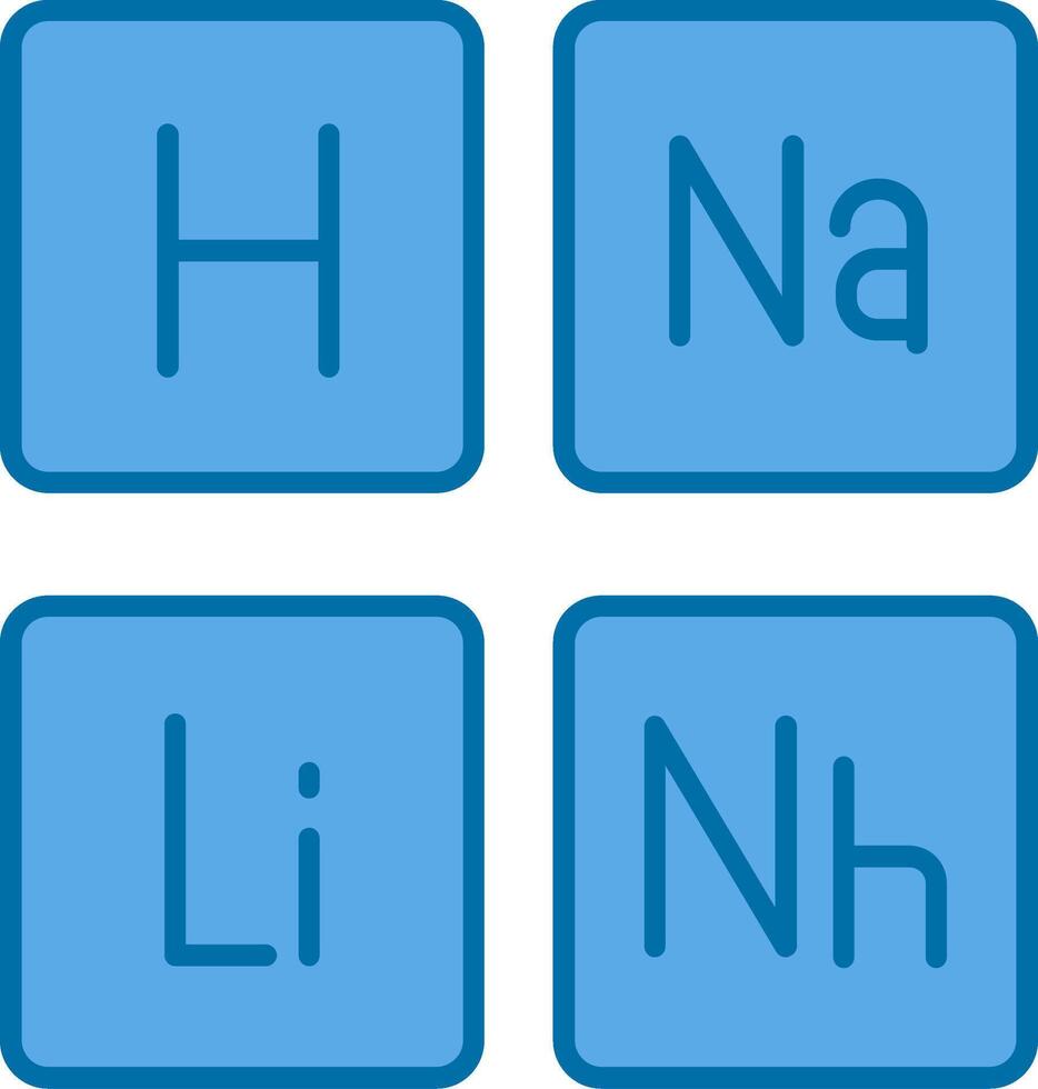 periodico tavolo pieno blu icona vettore