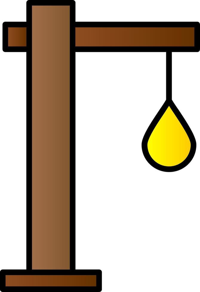 forca linea pieno pendenza icona vettore