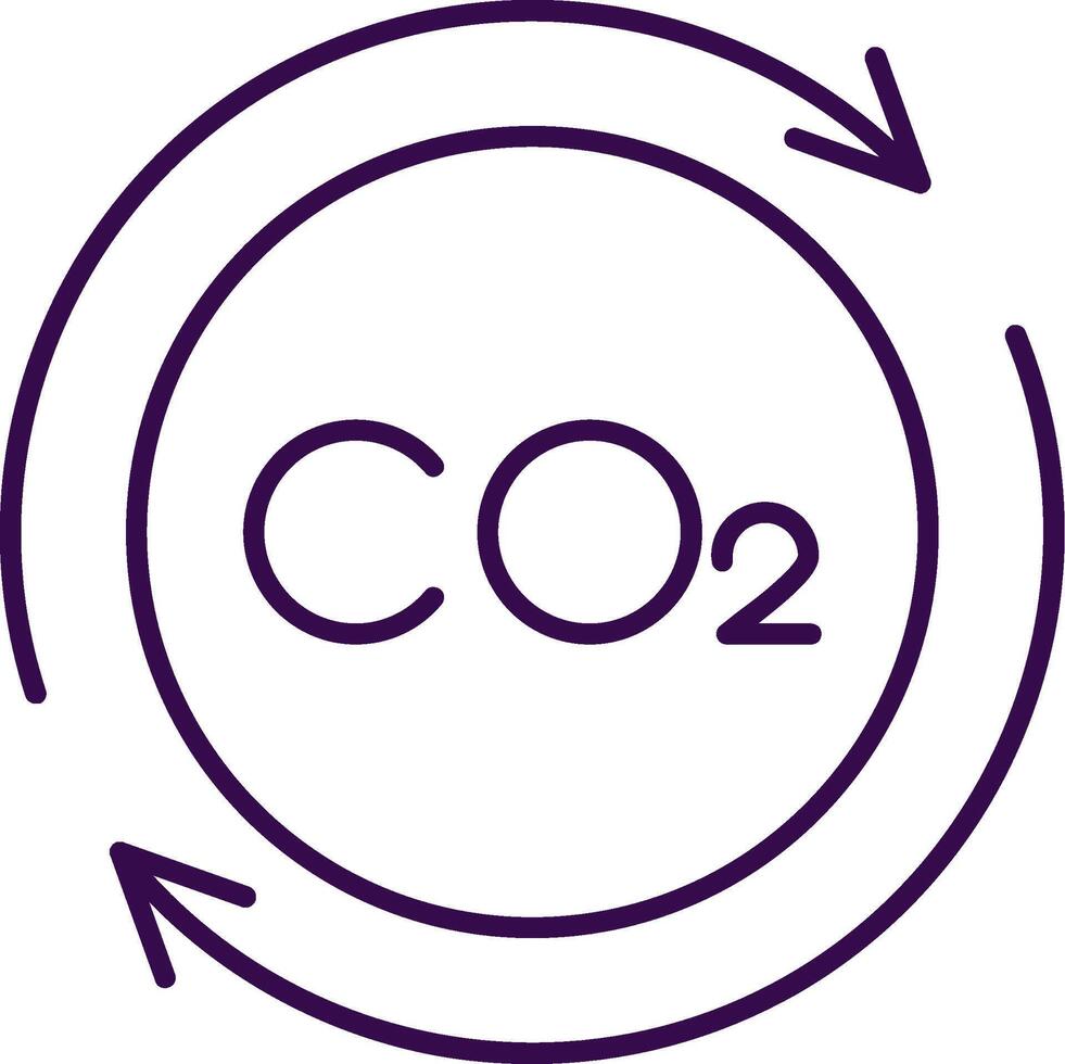 carbonio ciclo pieno icona vettore