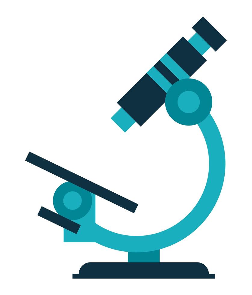 strumento di scienza del microscopio vettore