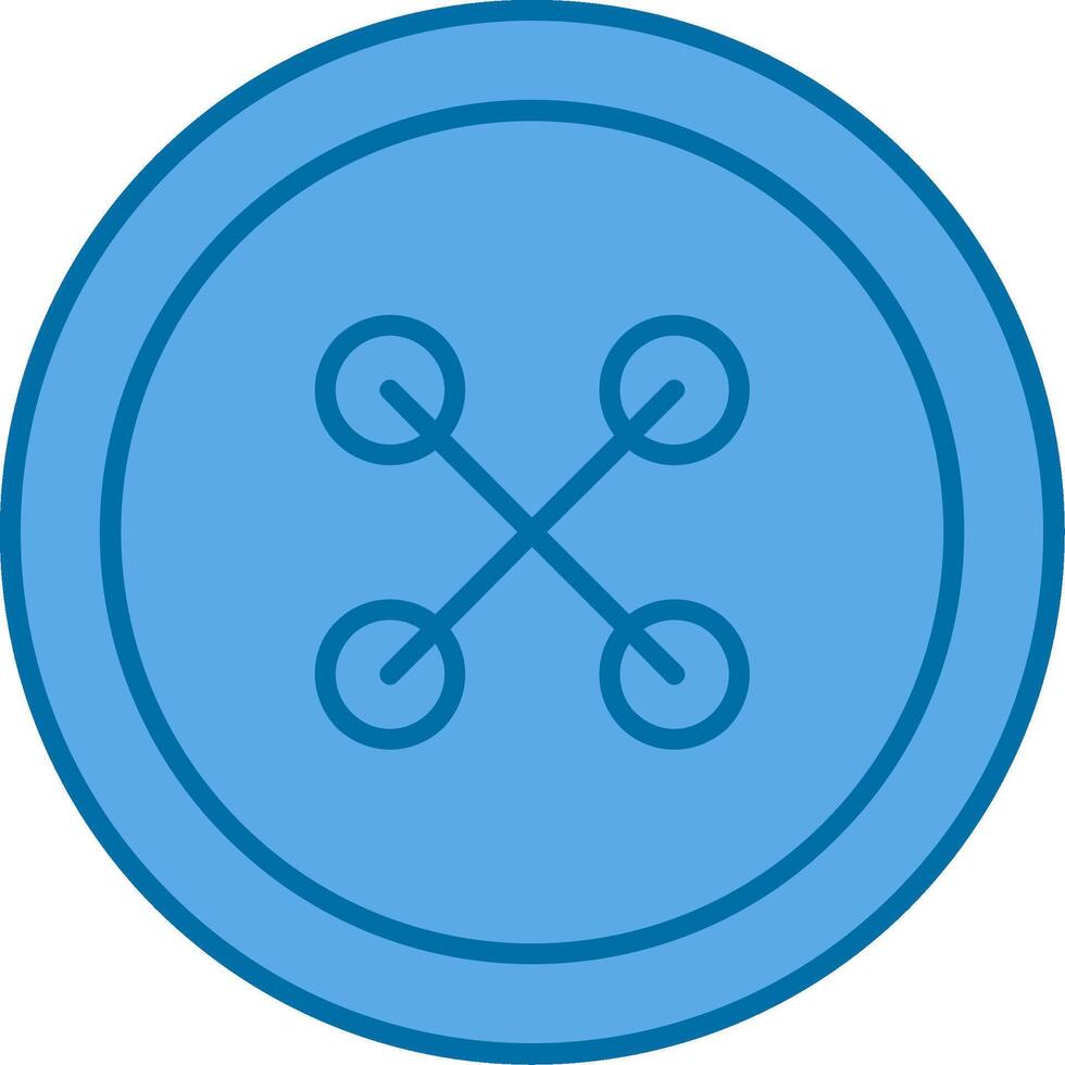 stoffa pulsante pieno blu icona vettore