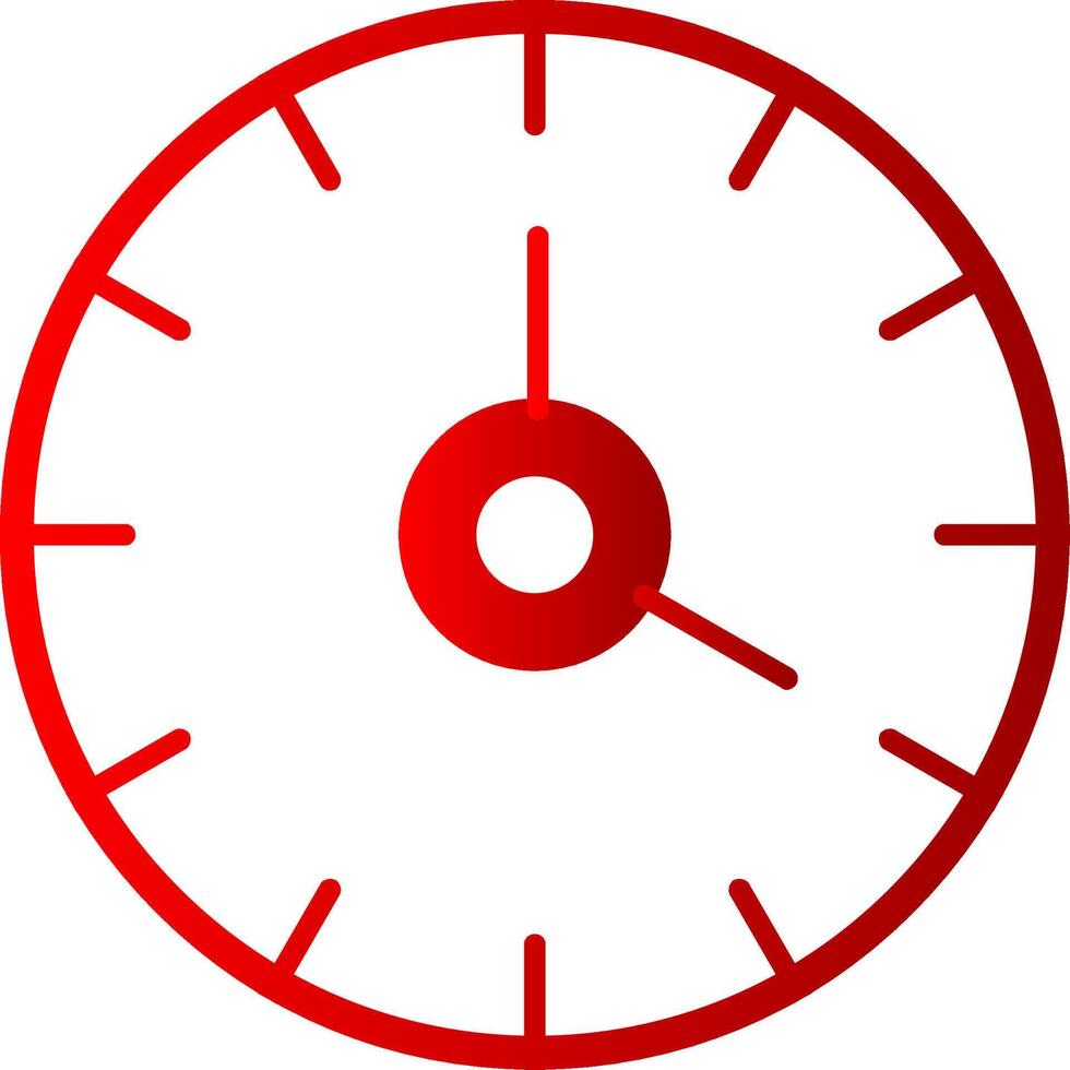 orologio piatto pendenza icona vettore