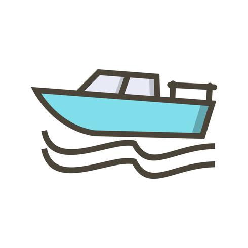Icona della barca di vettore