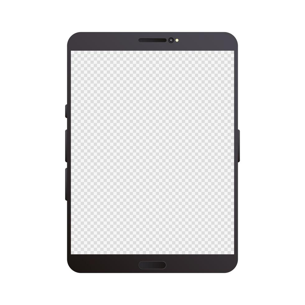 icona isolata dispositivo mockup tablet vettore