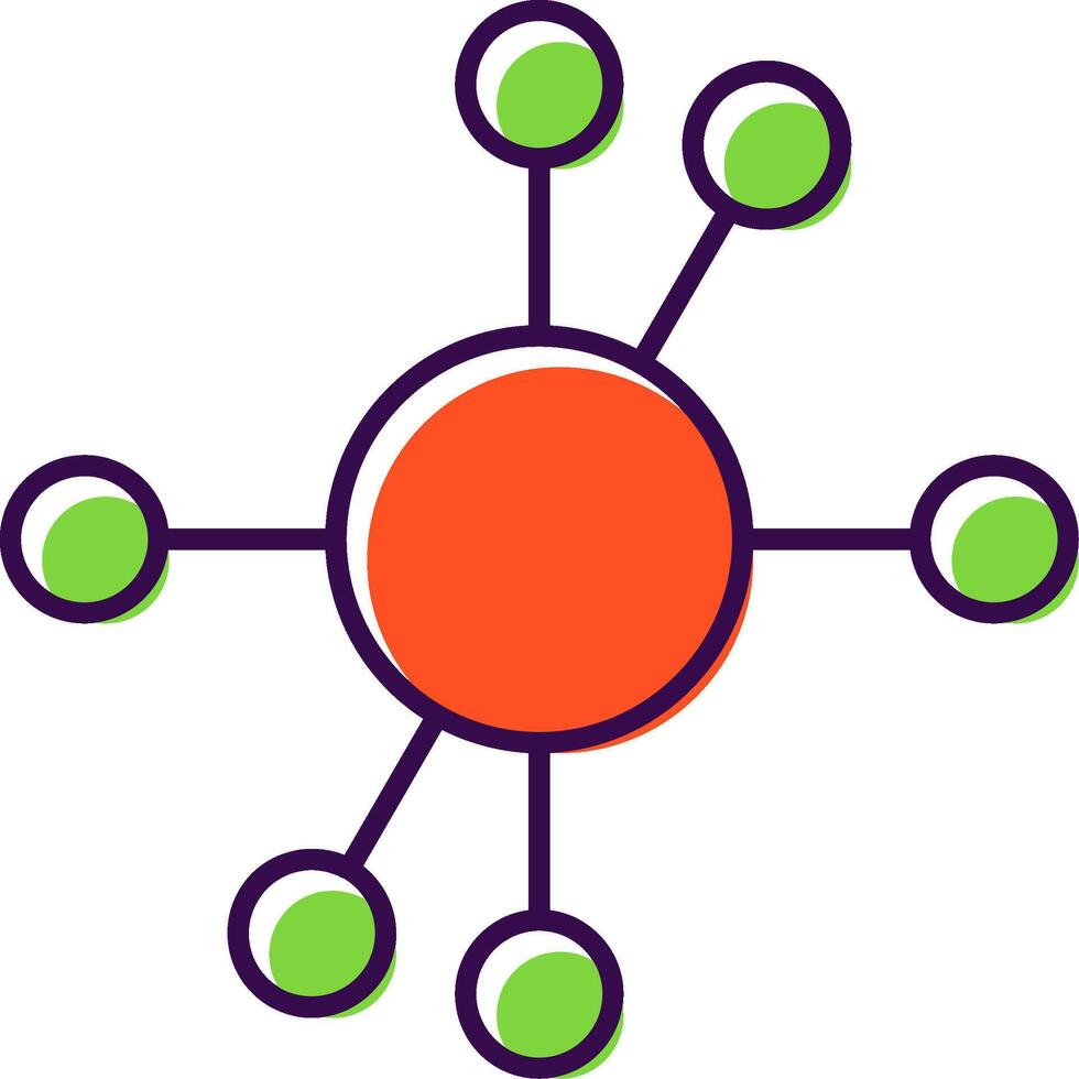 diagramma pieno icona vettore