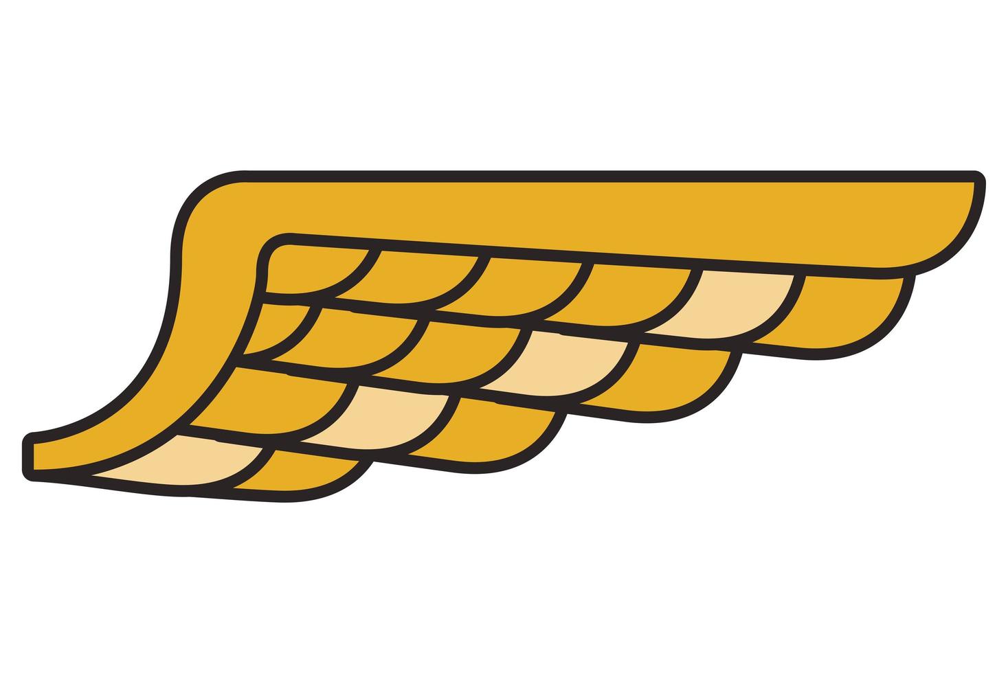emblema dell'ala d'oro vettore