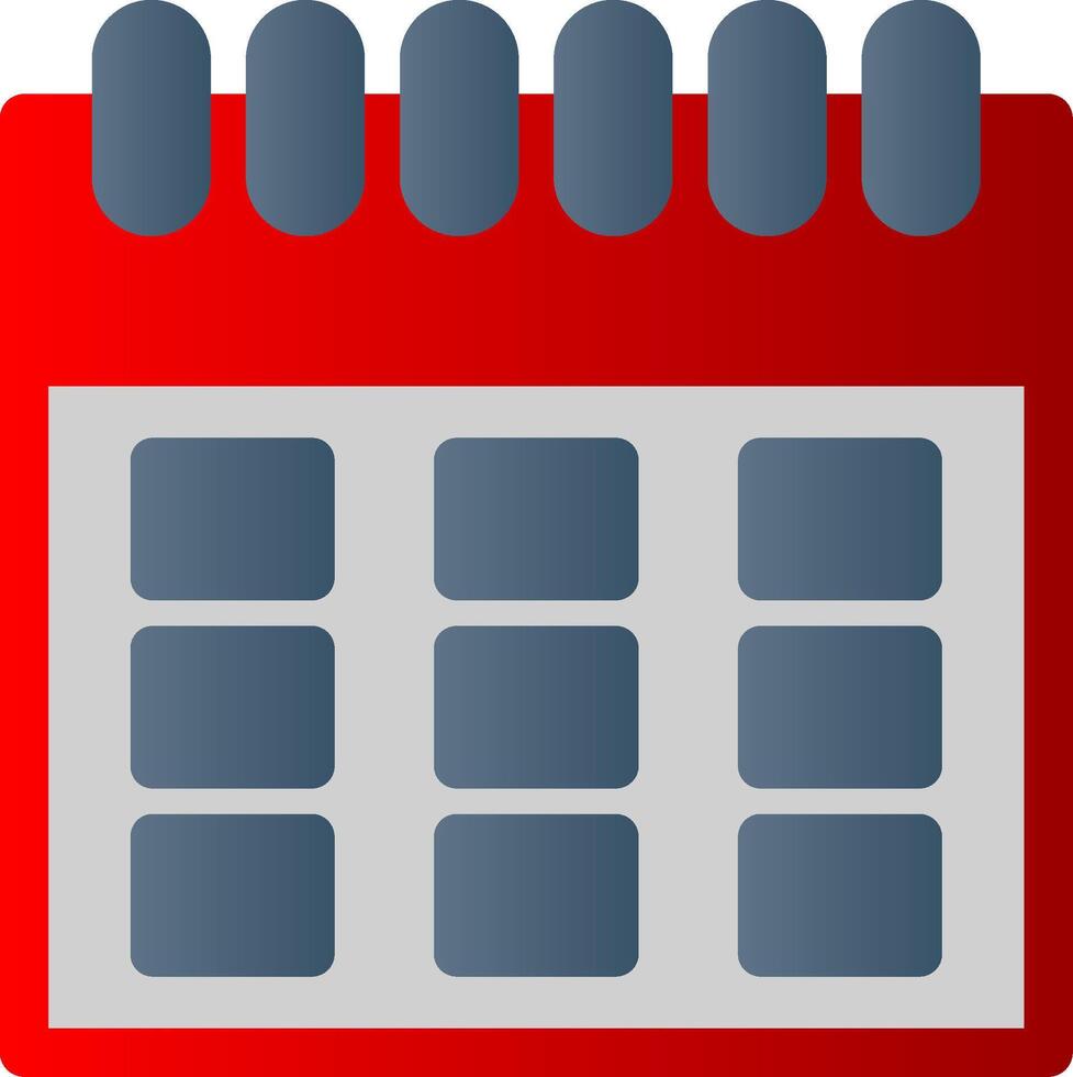 calendario piatto pendenza icona vettore