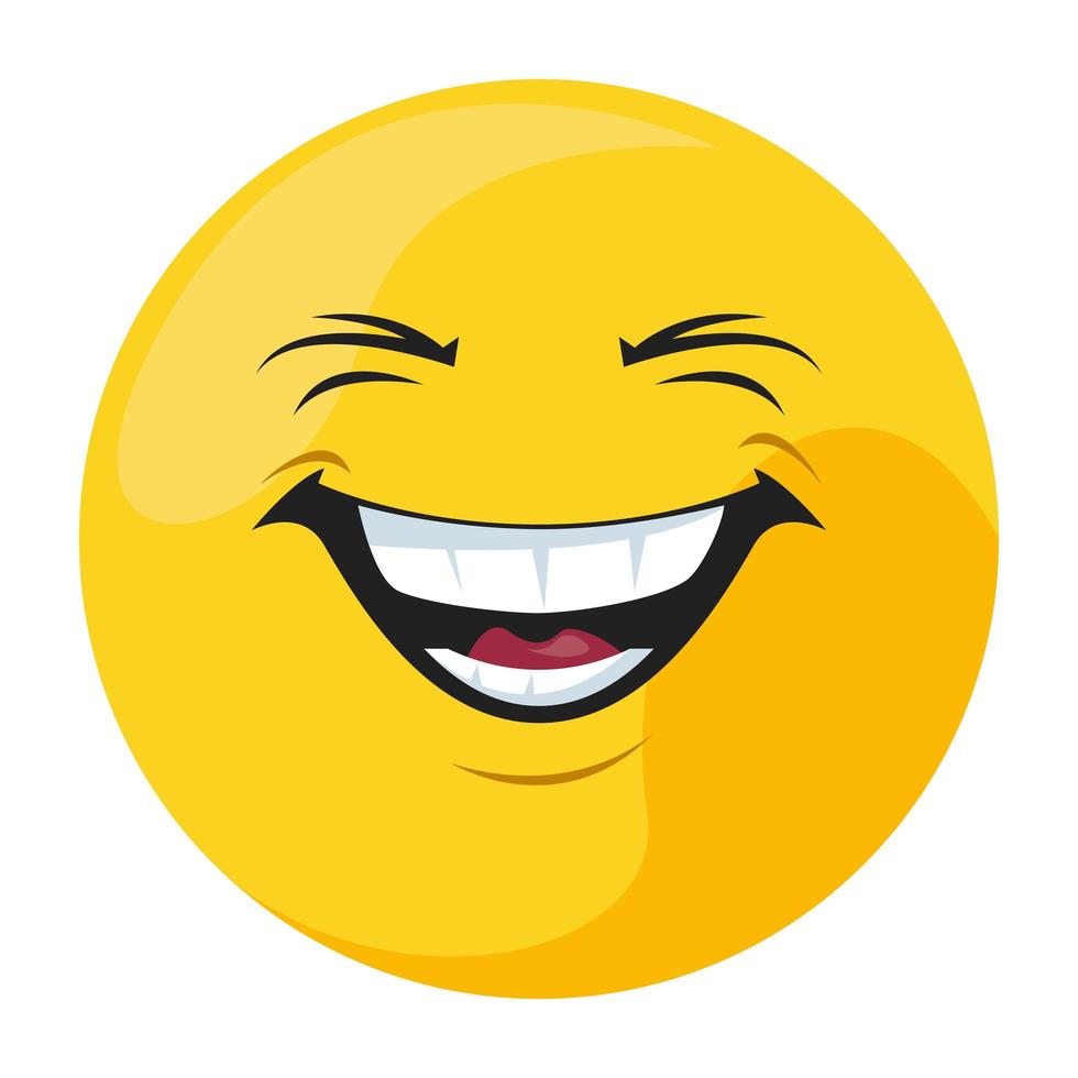 risate emoticon felici vettore