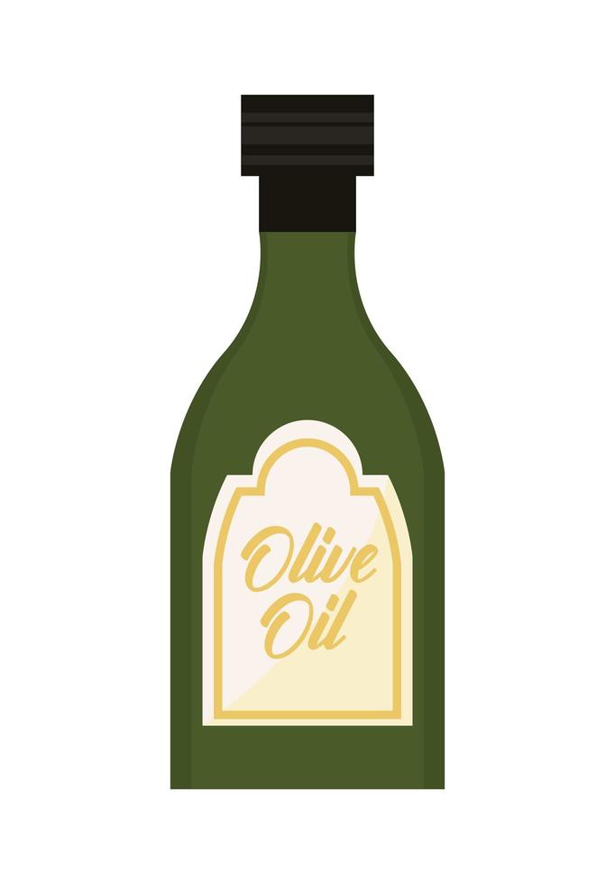 bottiglia di olio d'oliva vettore