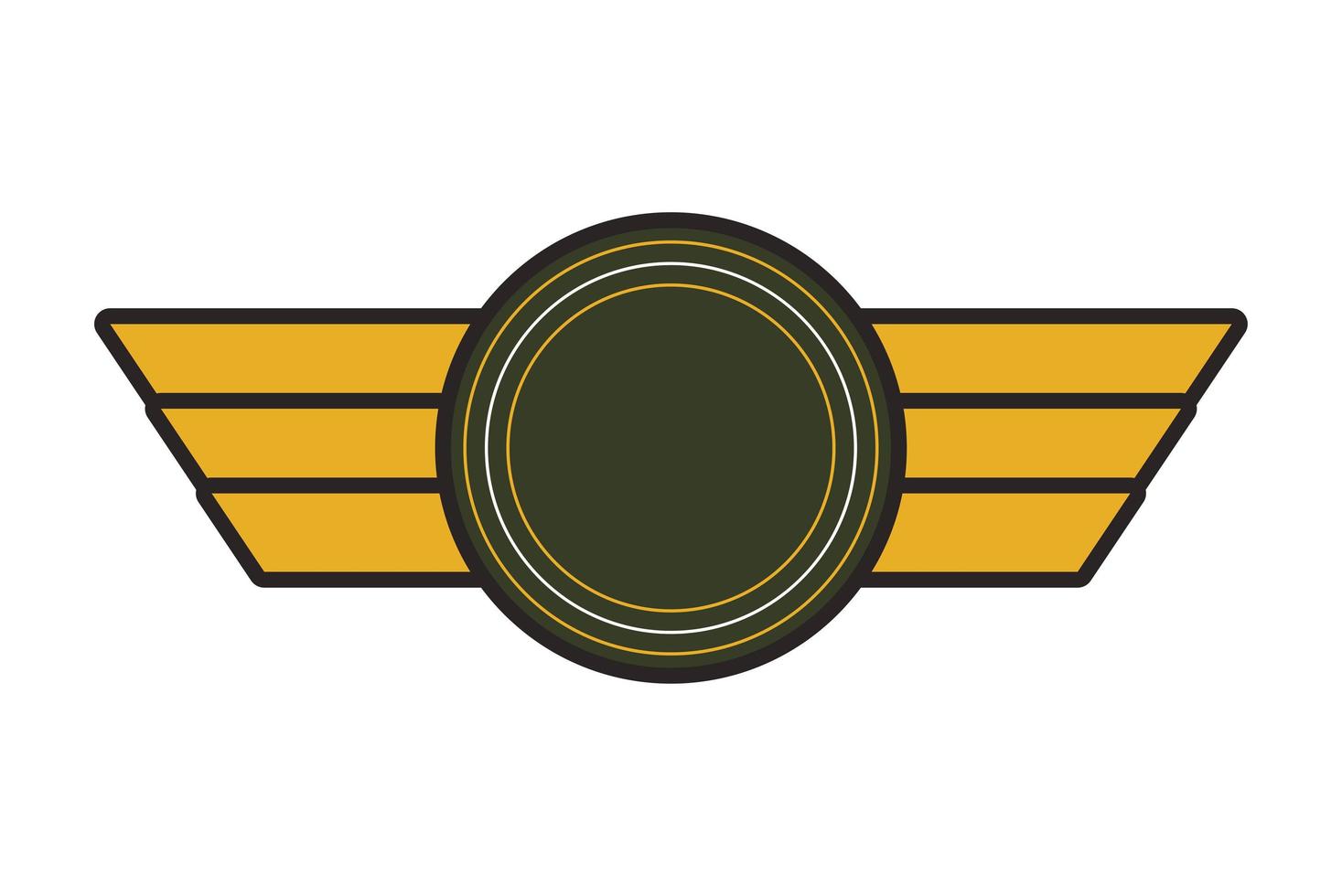 medaglia dell'emblema dell'aeronautica vettore