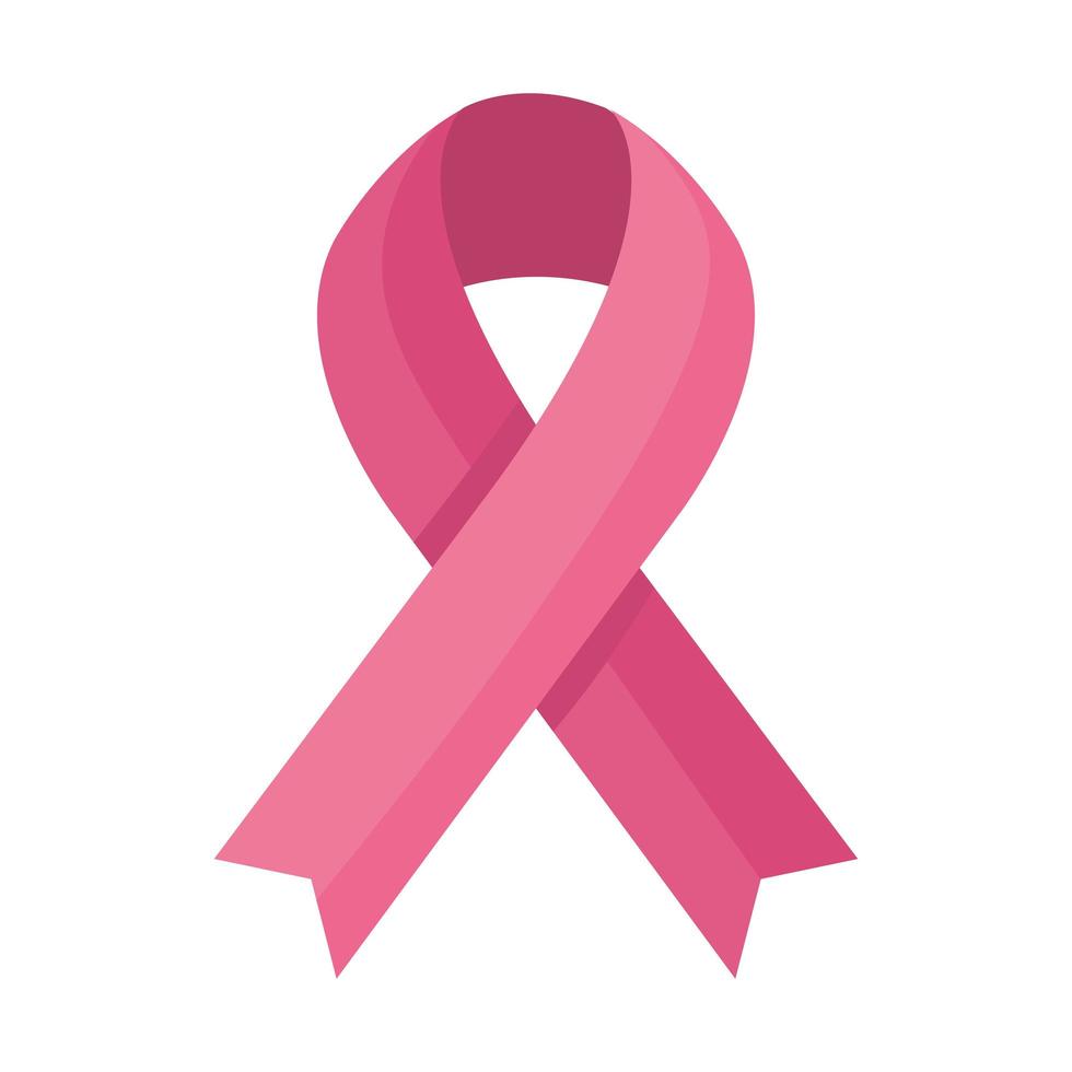 nastro di consapevolezza del cancro al seno vettore