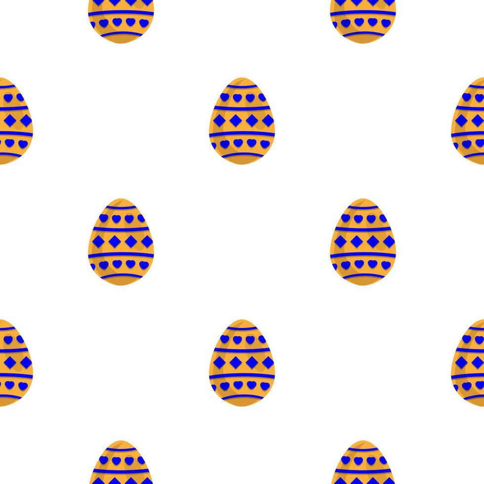 illustrazione su tema senza soluzione di continuità celebrazione vacanza Pasqua con caccia colorato luminosa uova vettore