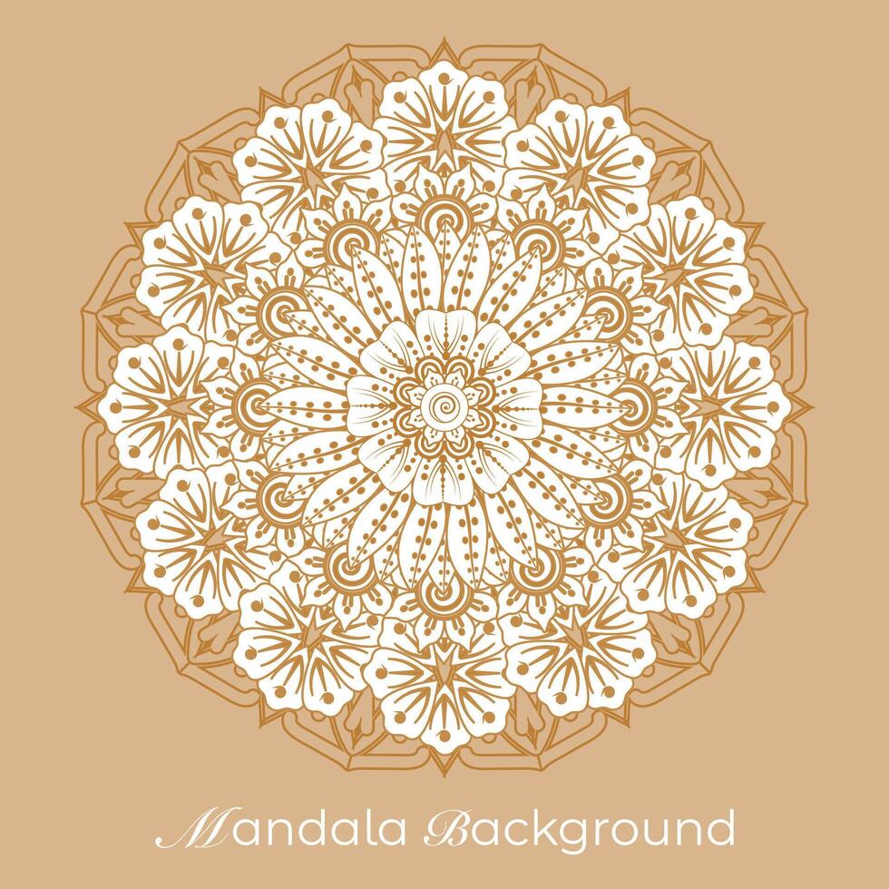 lusso mandala modello sfondo, circolare modello vettore design