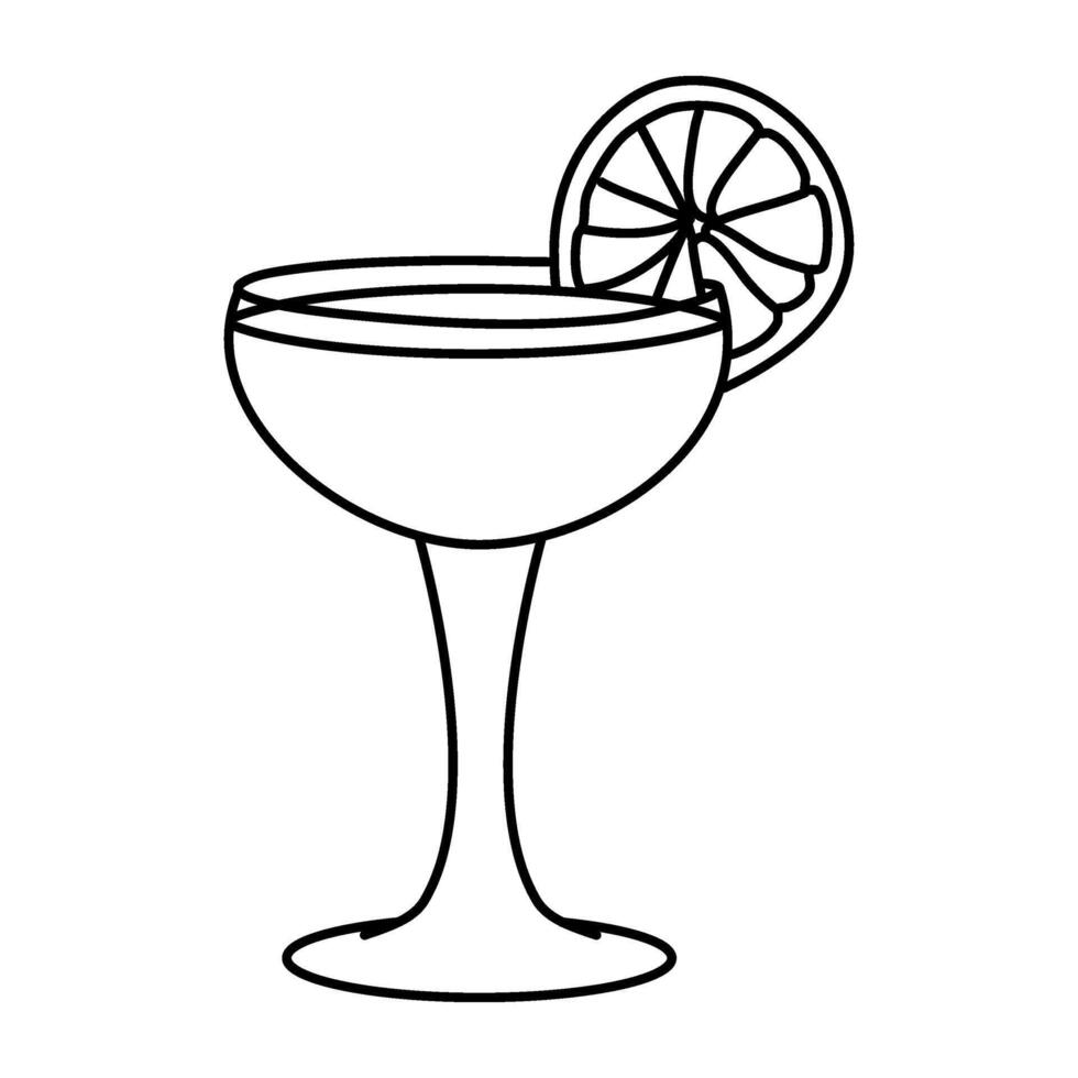 limonata linea arte estate bevanda vettore illustrazione