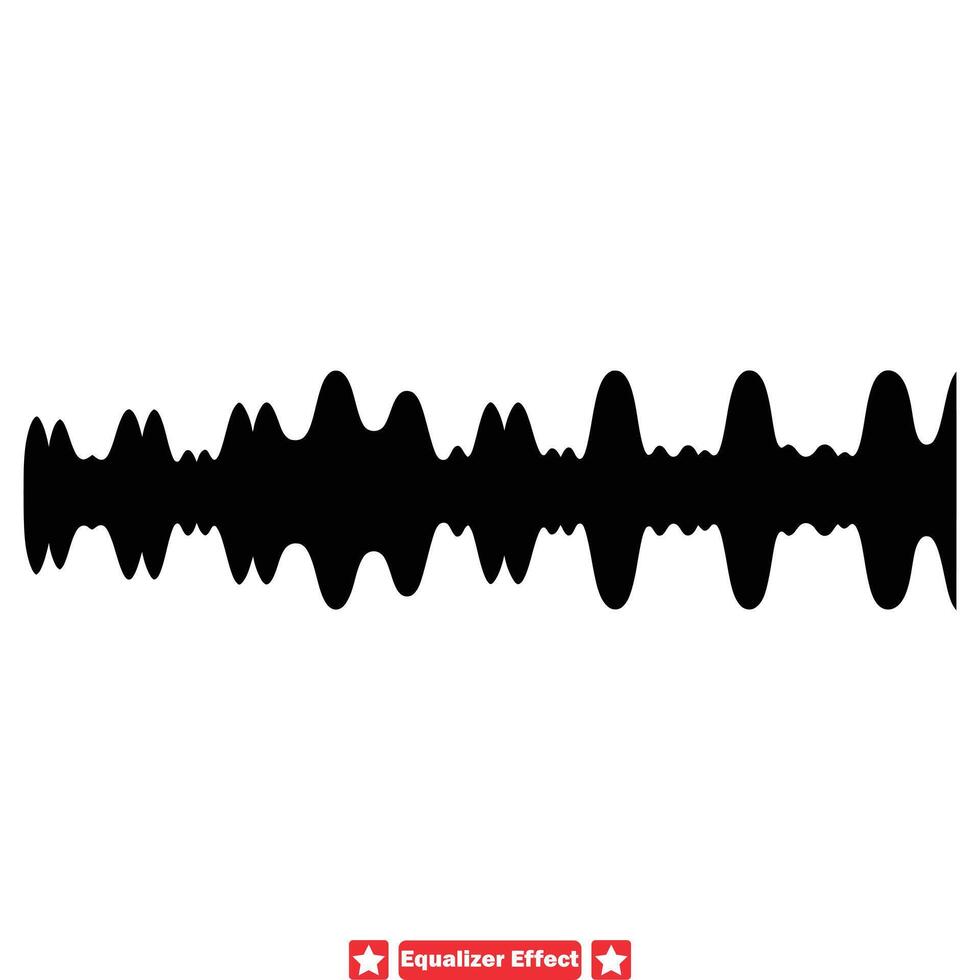 battiti e linee di basso moderno equalizzatore effetto grafica vettore