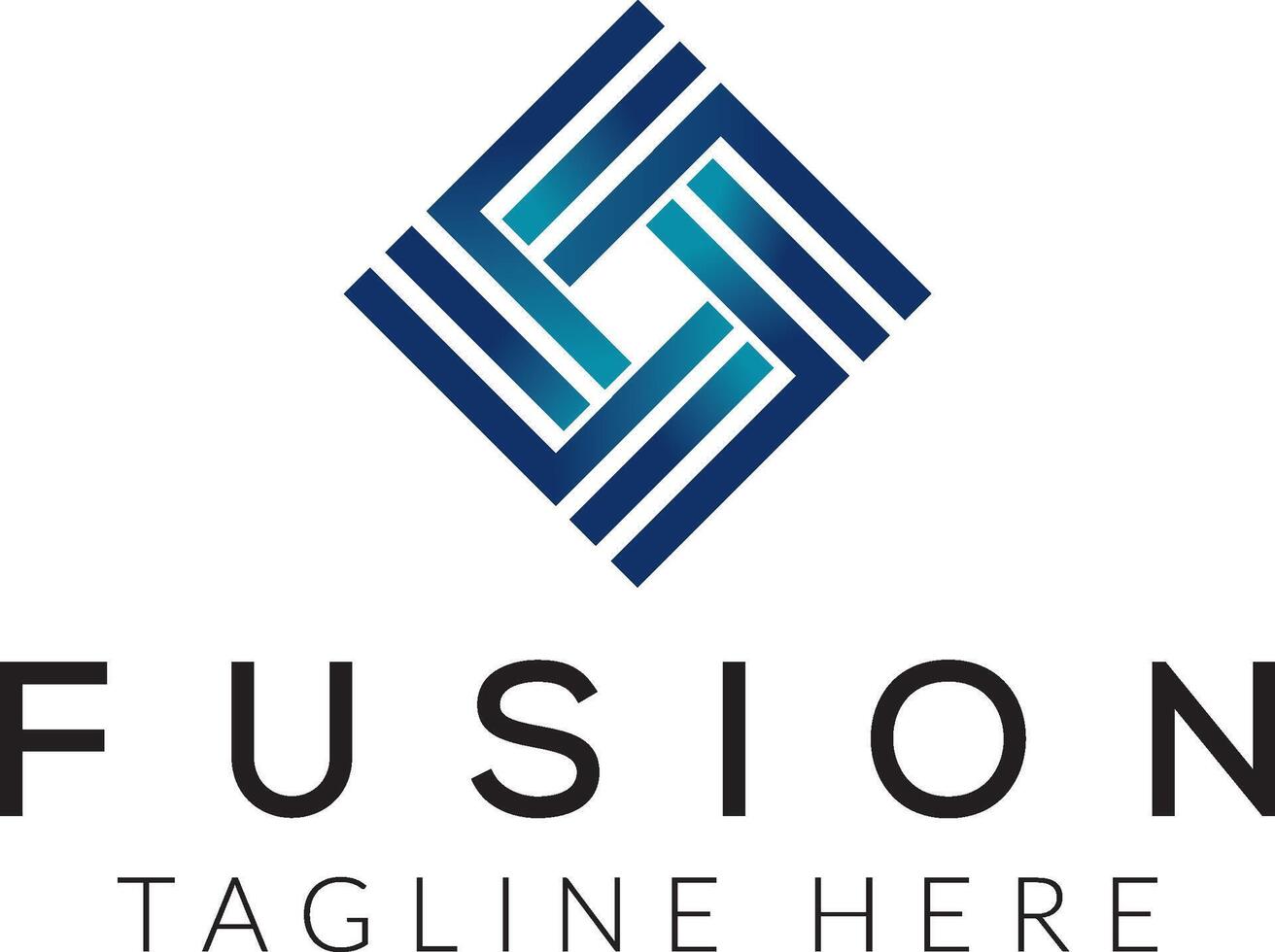 fusione astratto logo design vettore