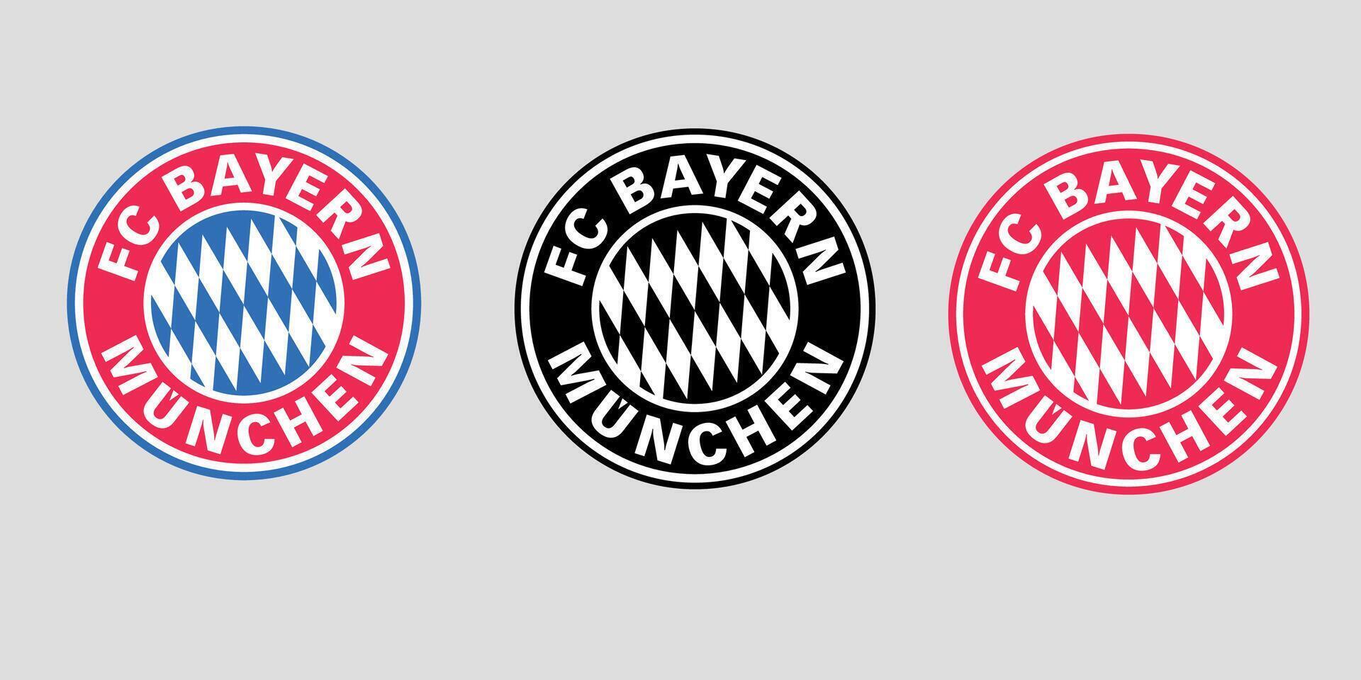 bayern Monaco logo simbolo Nero Blu e rosso design Germania calcio vettore europeo paesi calcio squadre illustrazione