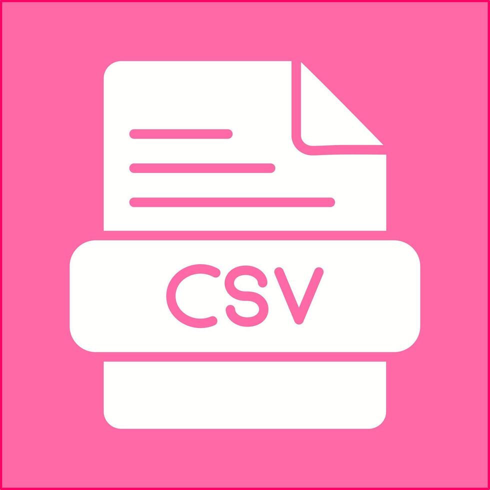 csv vettore icona