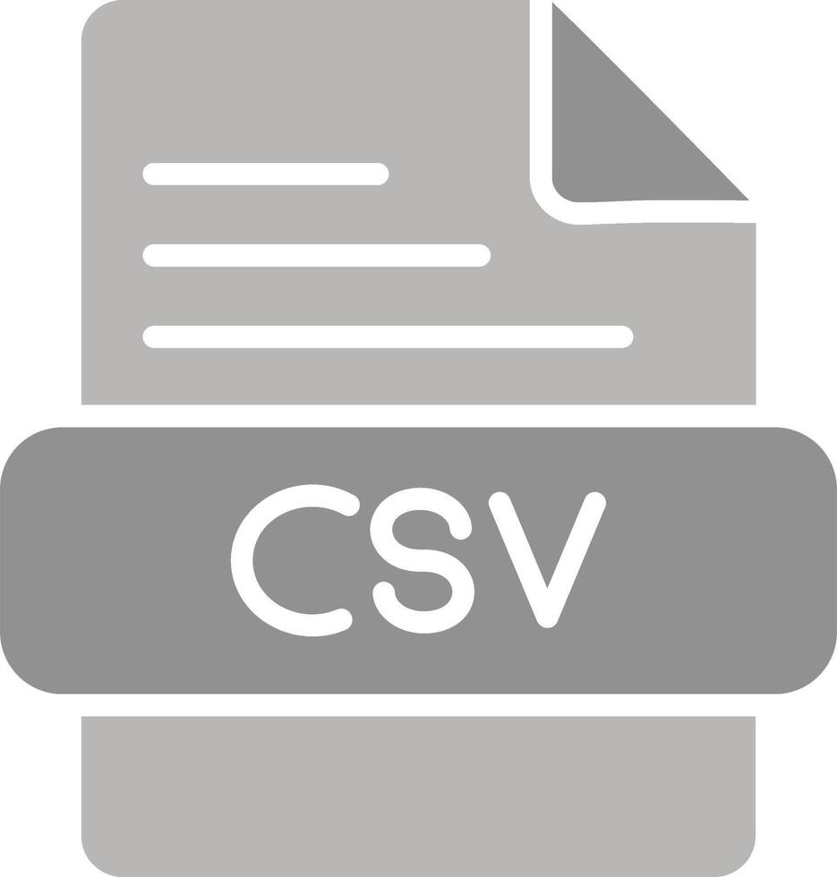 csv vettore icona