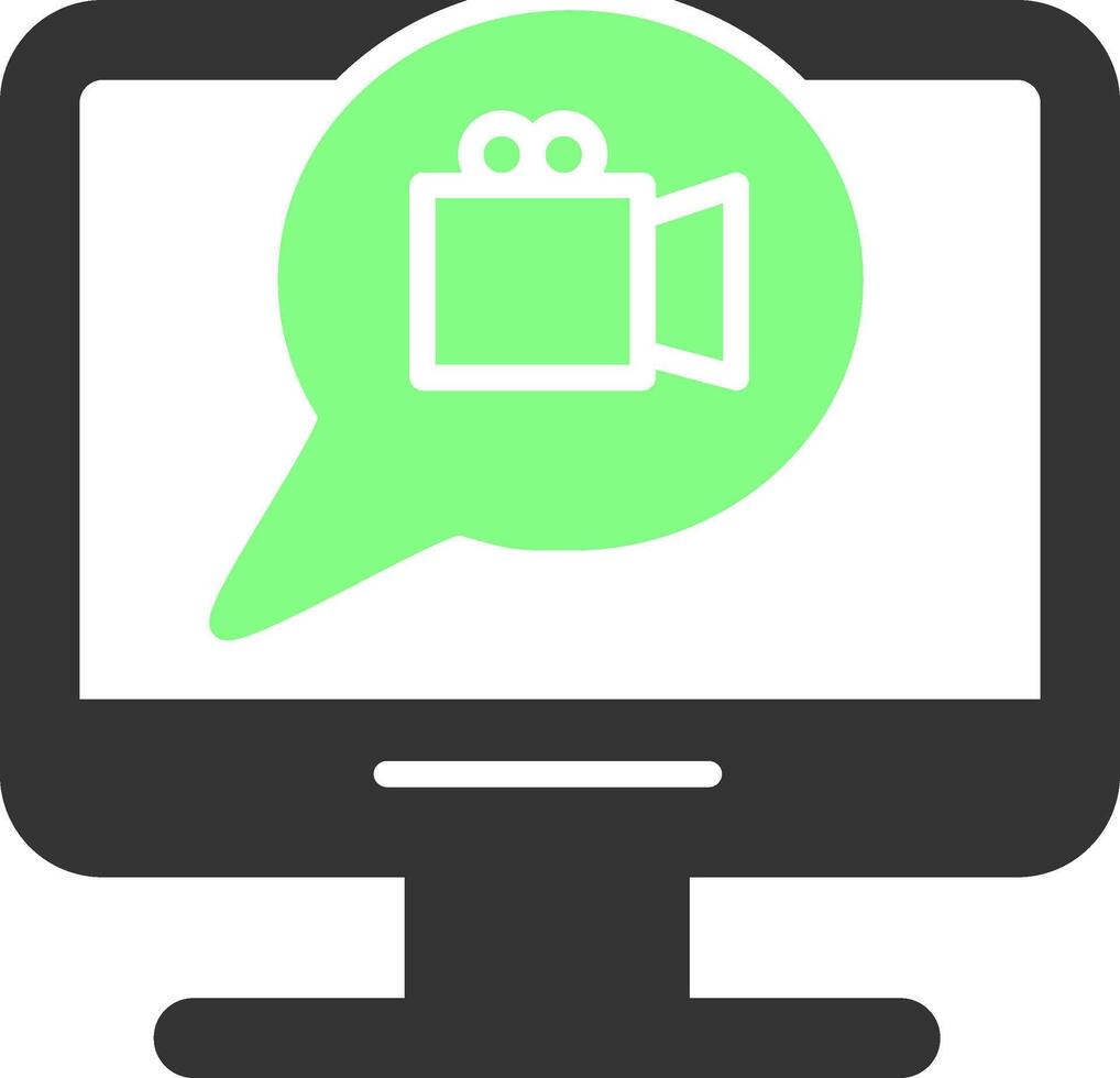 video comunicazione vettore icona
