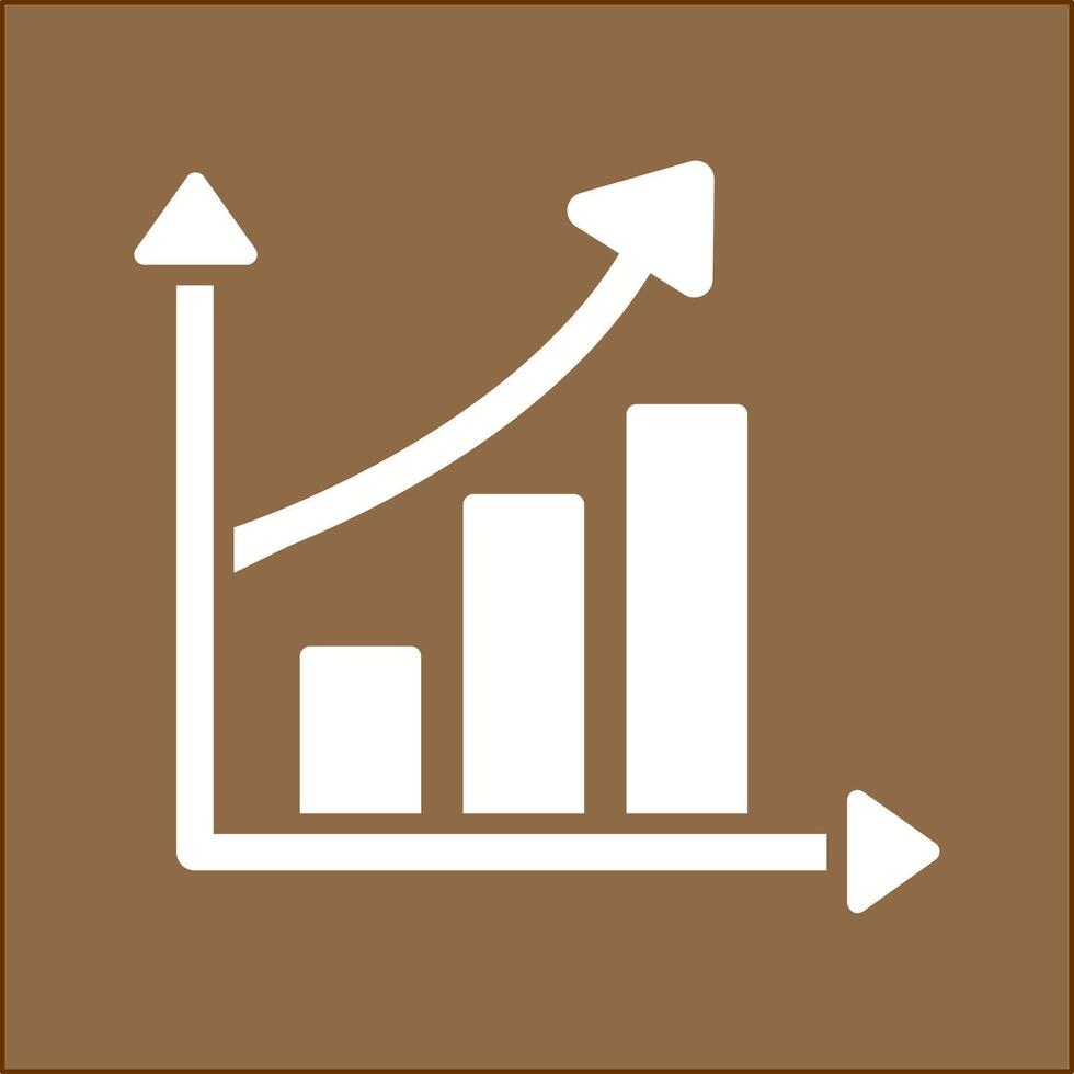 crescente statistica vettore icona