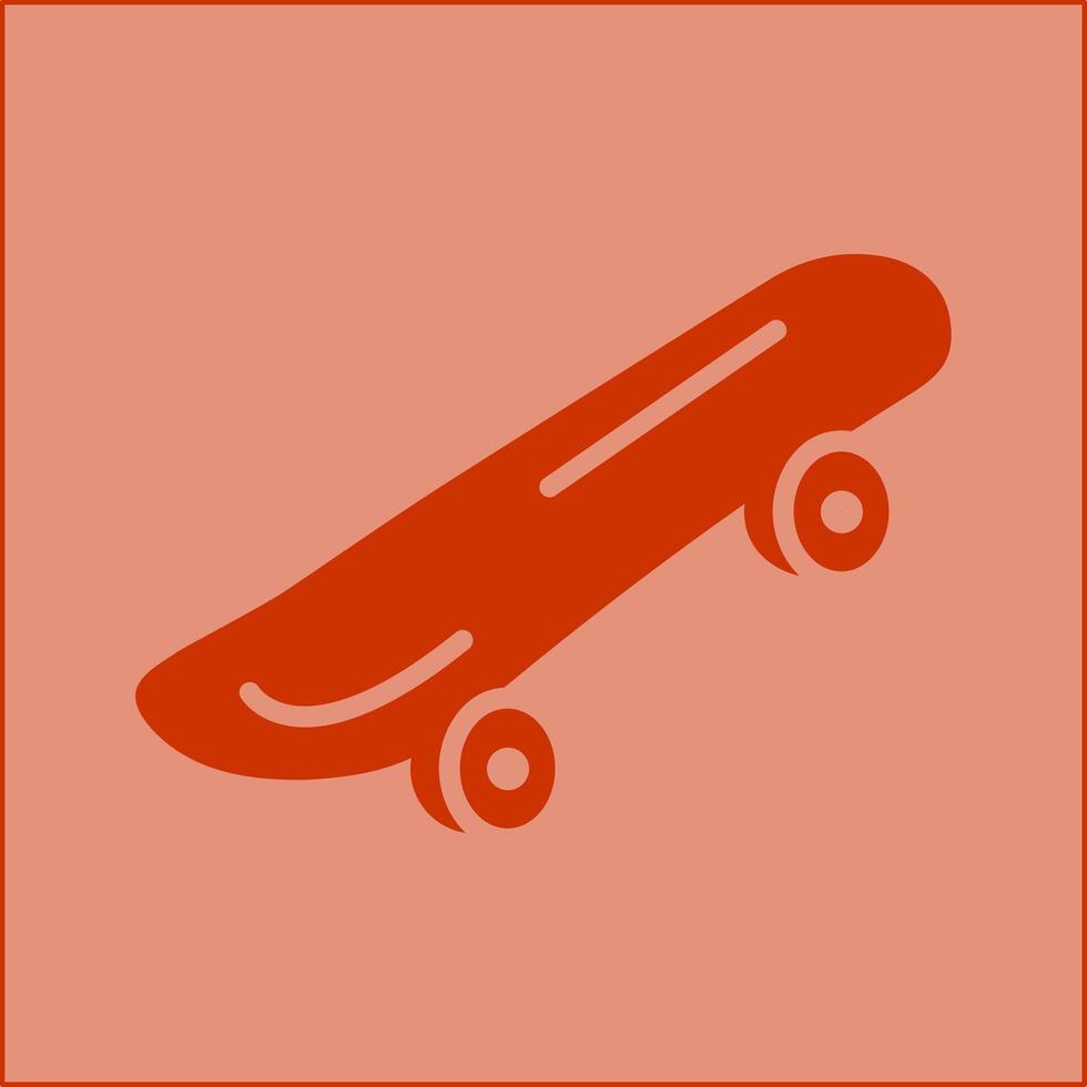 icona del vettore di skateboard