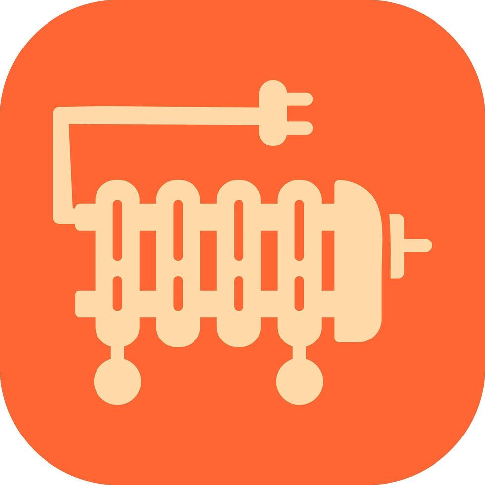olio riscaldatore vettore icona
