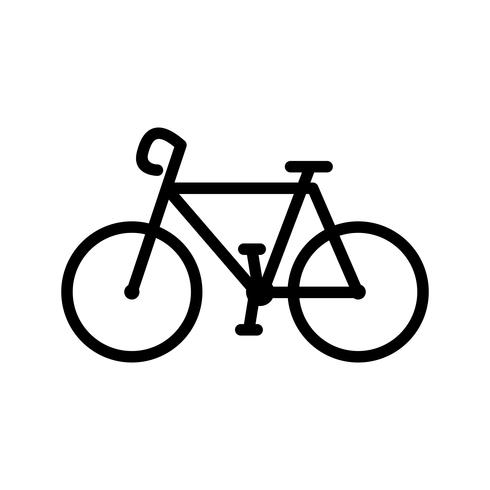 Icona della bicicletta di vettore