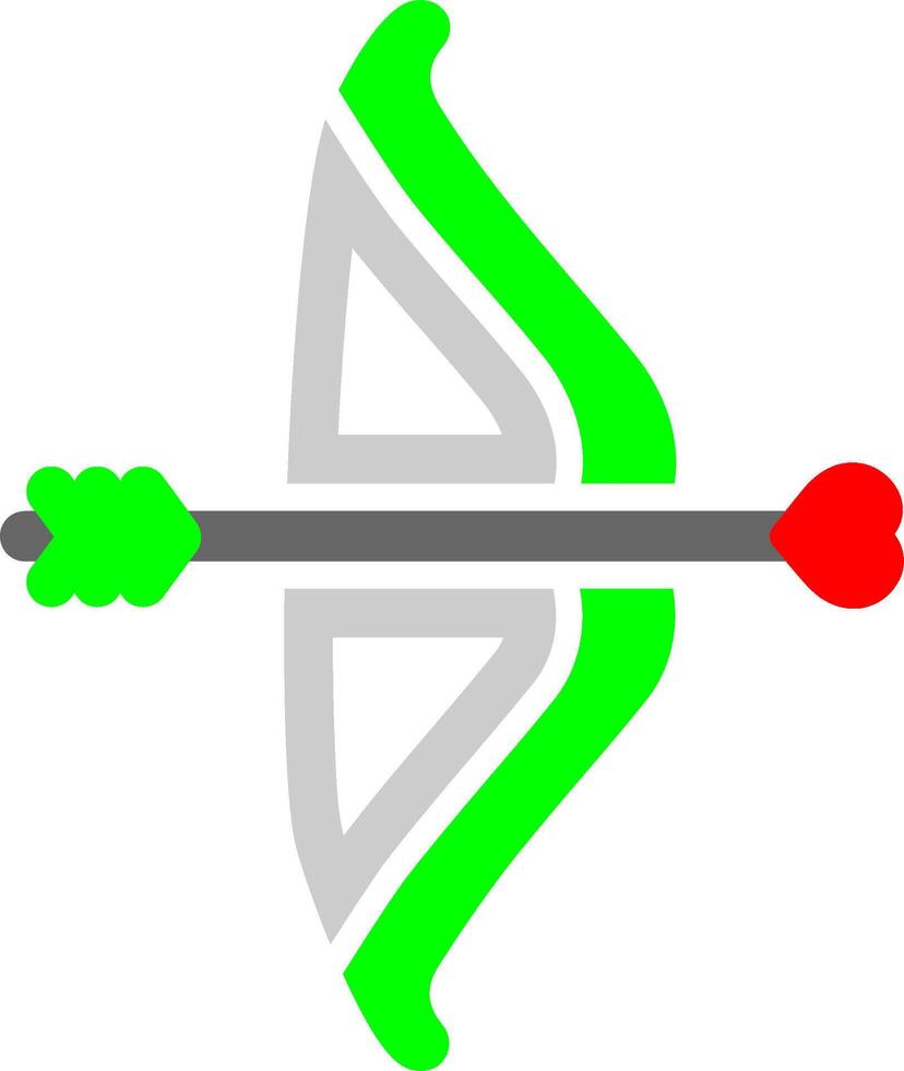 tiro con l'arco vettore icona
