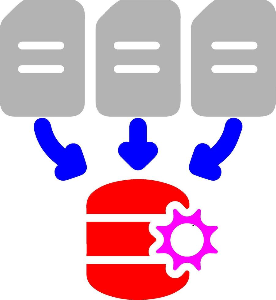 icona del vettore di elaborazione dati