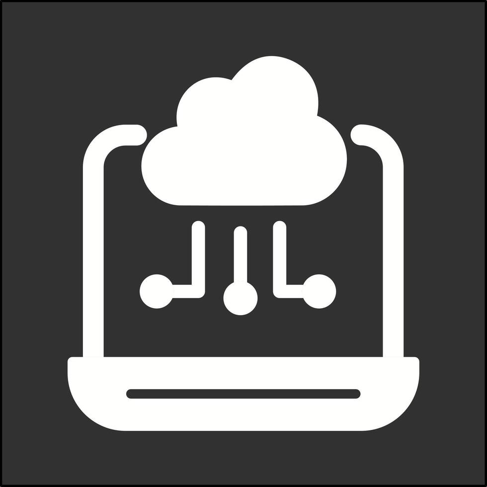 icona del vettore di cloud computing