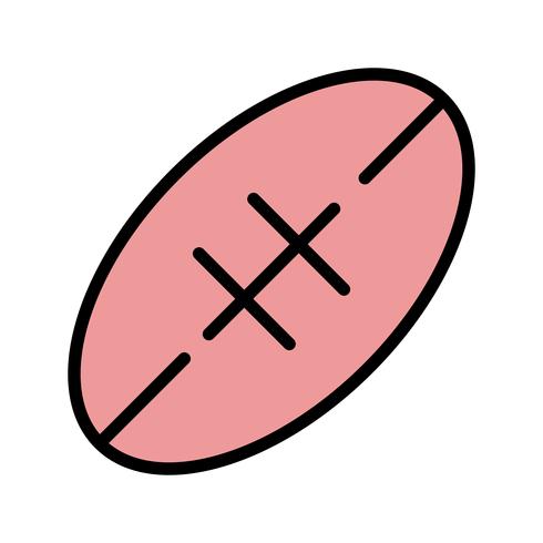 illustrazione vettoriale di icona di rugby