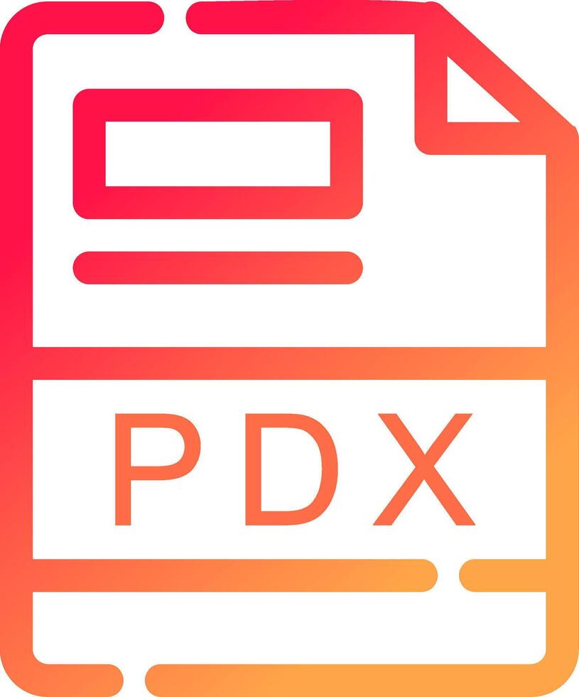 pdx creativo icona design vettore