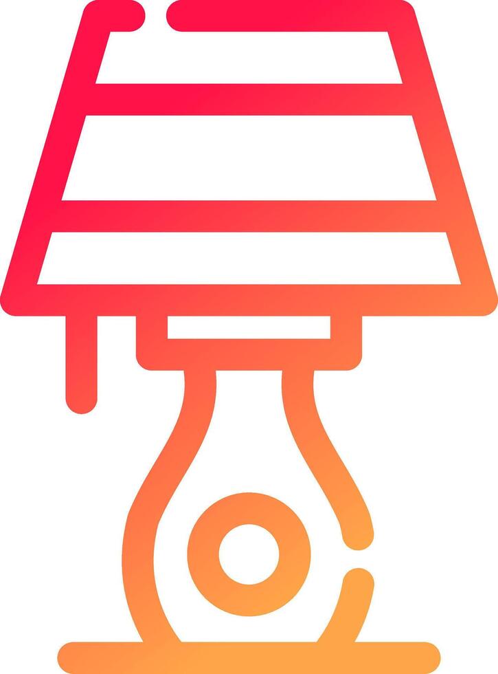 tavolo lampada creativo icona design vettore