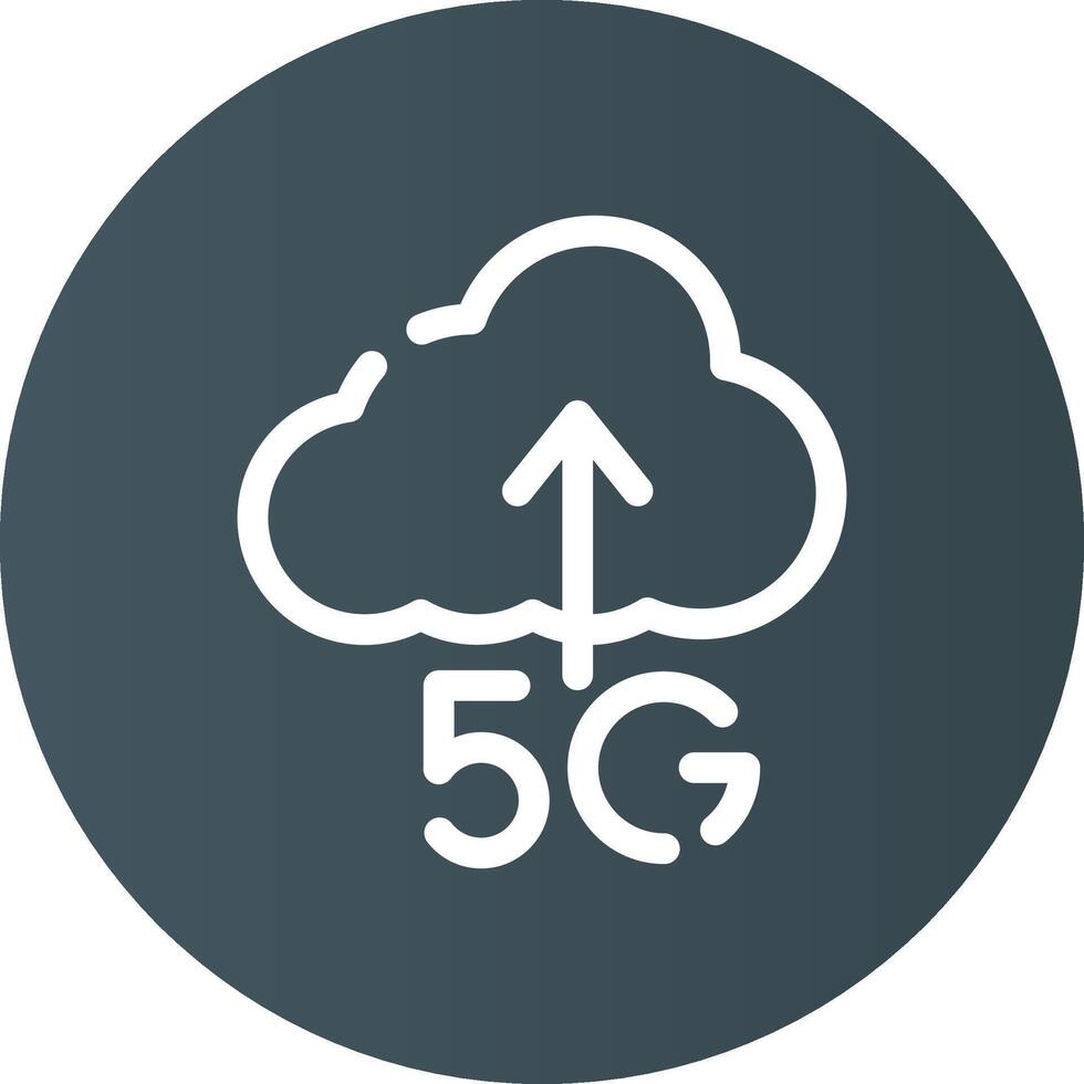 5g caricare creativo icona design vettore