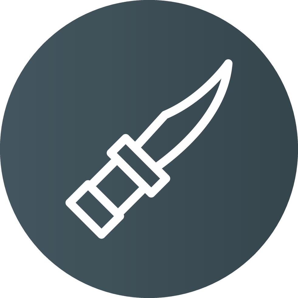 polizia coltello creativo icona design vettore