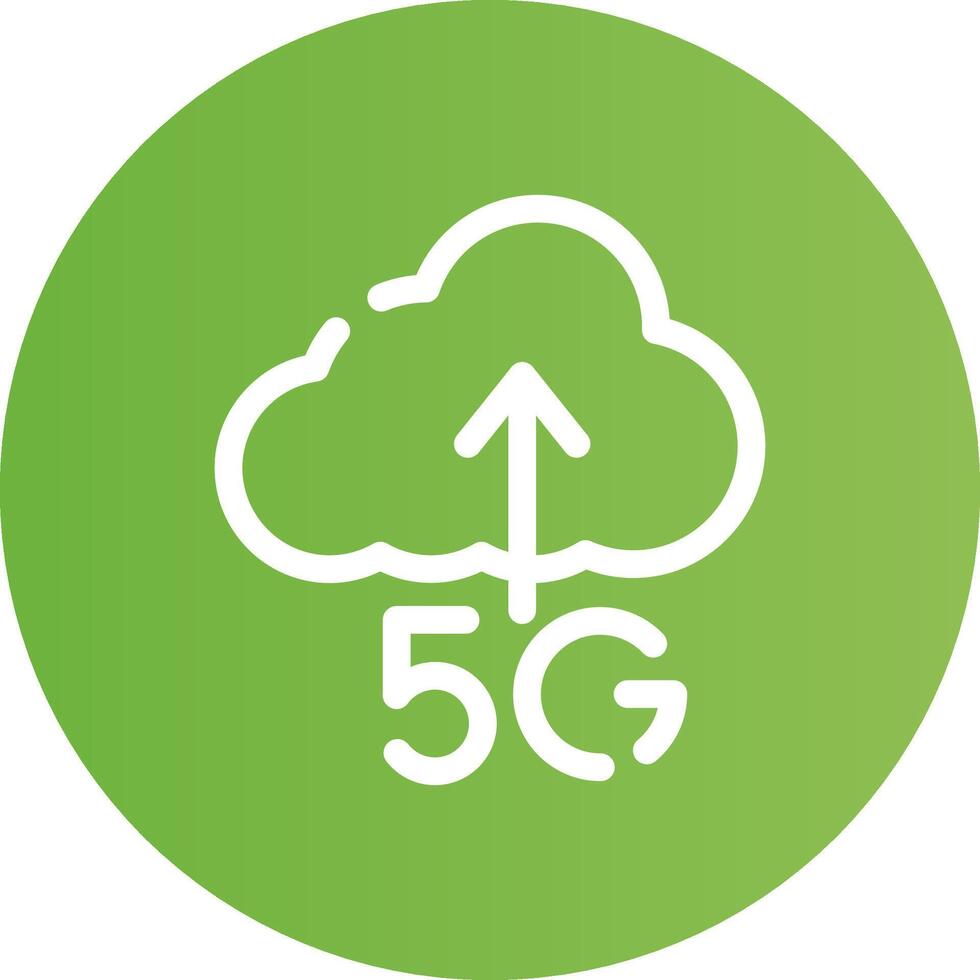 5g caricare creativo icona design vettore