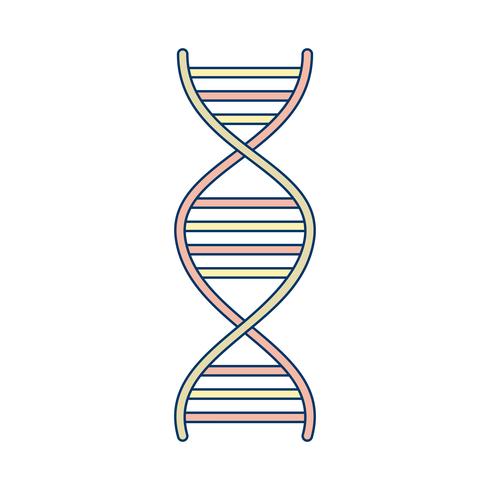 Icona del DNA vettoriale