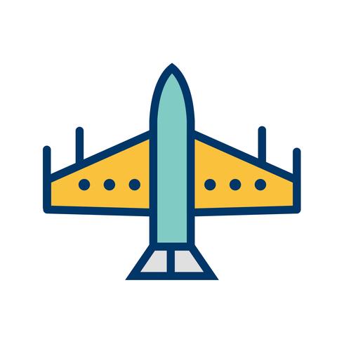 icona di vettore jet da combattimento