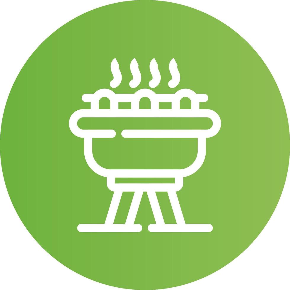 barbecue creativo icona design vettore